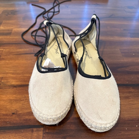 Free People Suede Flat Espadrilles size 39- 8 .5 / 9 - Picture 6 of 9